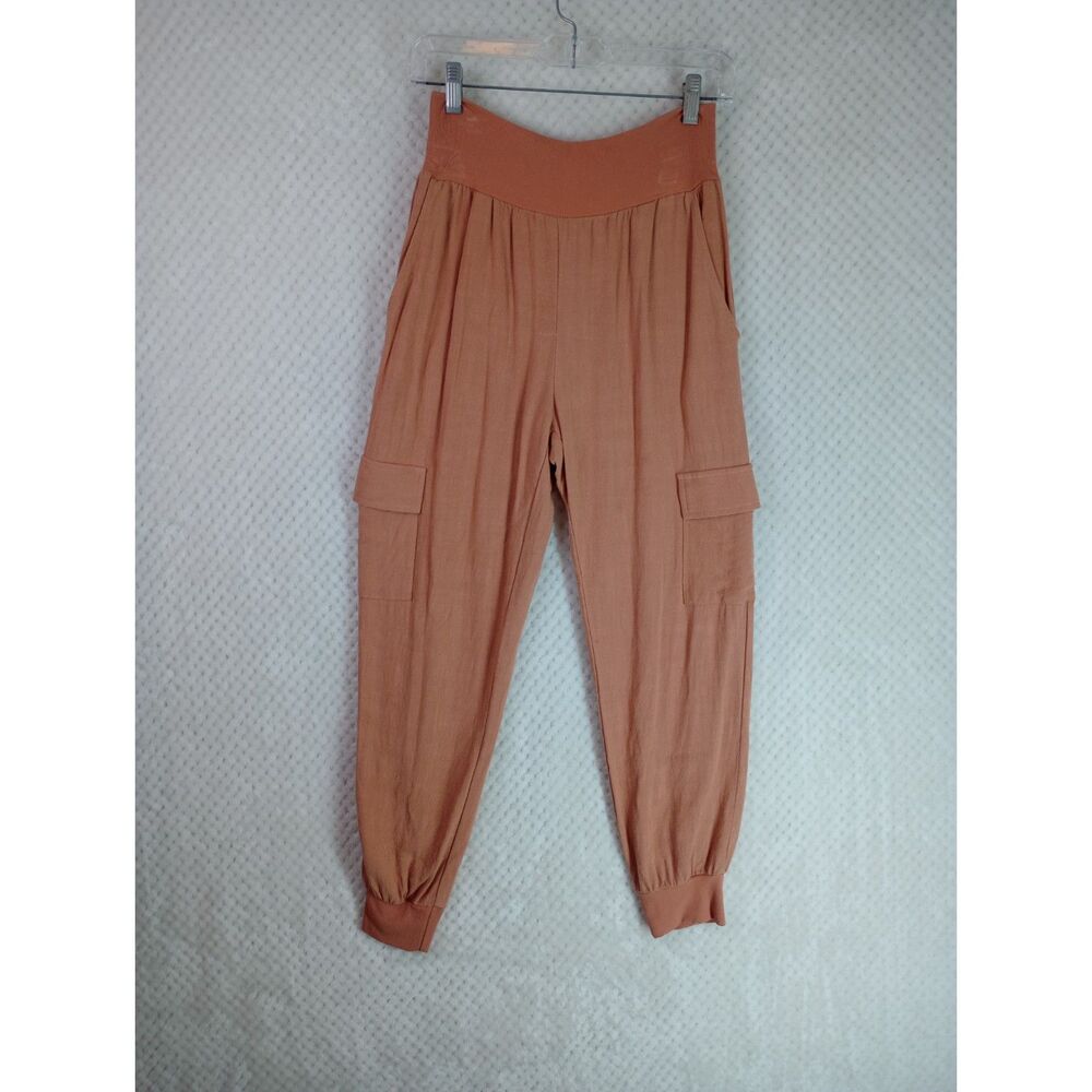 Fate Utility Cargo Jogger Pants Women's Medium Terracotta Ankle